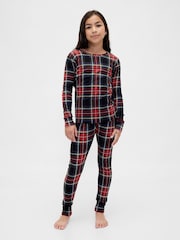 Črna karirasta - Gap and Brushed Cotton Holiday Pyjamas Set (6mths-5yrs) (6mths-5yrs) - Slika 2 iz 6