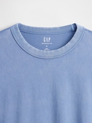 Blå - Gap Heavyweight Avkortet t-skjorte - Bilde 4 av 4