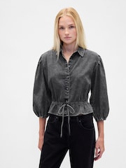 Gap Denim Elasticated Waist Top - Imagen 1 de 4