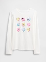 Gap Cream Graphic T-Shirt (4-13yrs) - Image 1 of 2