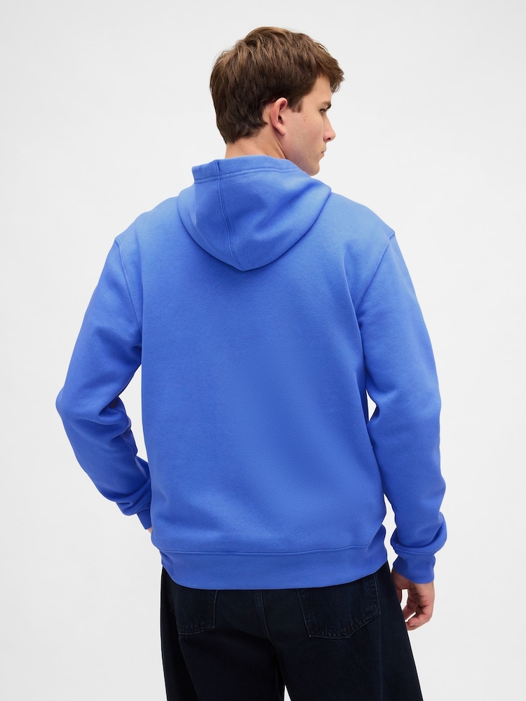 Gap Blue Relaxed Logo Hoodie - Image 2 of 4 Gap Blue Relaxed Logo Hoodie - Image 2 of 4