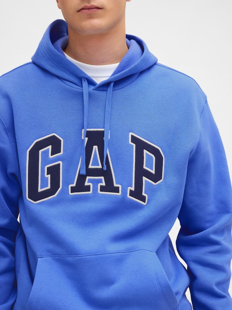Gap Blue Relaxed Logo Hoodie - Image 4 of 4 Gap Blue Relaxed Logo Hoodie - Image 4 of 4