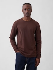 Gap Brown Everyday Soft Crew Neck T-Shirt - Image 1 of 5