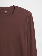 Gap Brown Everyday Soft Crew Neck T-Shirt - Image 5 of 5