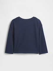 Gap Navy Blue Relaxed Graphic T-Shirt (6mths-5yrs) - Image 3 of 3