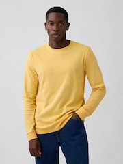 Gap Yellow Everyday Soft Crew Neck T-Shirt - Image 1 of 5