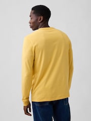 Gap Yellow Everyday Soft Crew Neck T-Shirt - Image 2 of 5