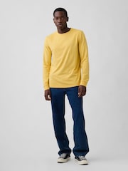 Gap Yellow Everyday Soft Crew Neck T-Shirt - Image 3 of 5