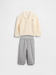 Gap Cream Shawl Cardigan Outfit Set (0-24mths) - Image 1 of 2
