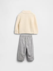 Gap Cream Shawl Cardigan Outfit Set (0-24mths) - Image 2 of 2