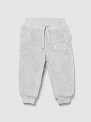 Gap Grey Sherpa Logo Joggers (0-24mths) - Image 1 of 3