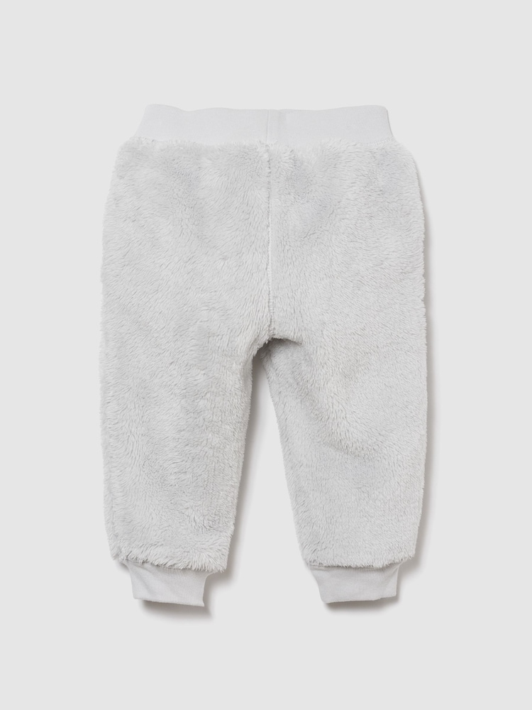 Gap Grey Sherpa Logo Joggers (0-24mths) - Image 2 of 3 Gap Grey Sherpa Logo Joggers (0-24mths) - Image 2 of 3