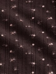 Gap Brown Pointelle Pyjama Top - Image 4 of 4