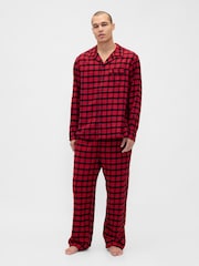 Gap Red Family Matching Christmas Flannel Pyjamas - Image 1 of 4