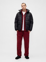 Gap Red Family Matching Christmas Flannel Pyjamas - Image 3 of 4