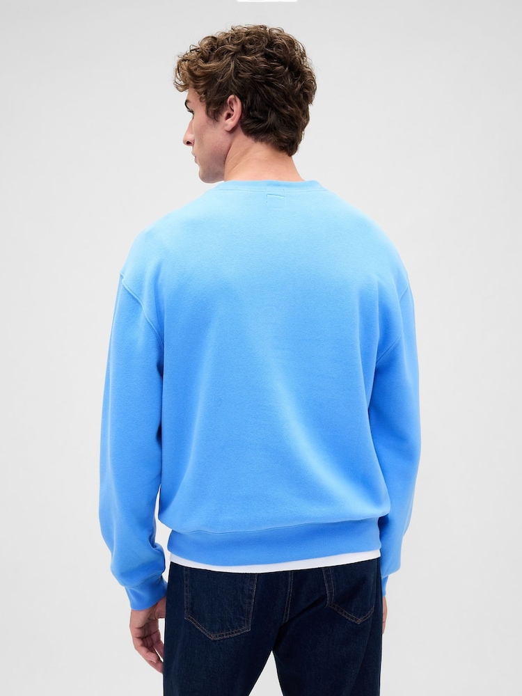 Gap Blue Vintage Soft Oversized Logo Sweatshirt - Image 2 of 4