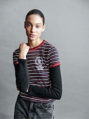 Gap Red Stranger Things VintageSoft Crop T-Shirt - Image 1 of 6