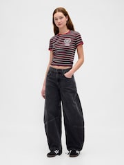 Gap Red Stranger Things VintageSoft Crop T-Shirt - Image 4 of 6