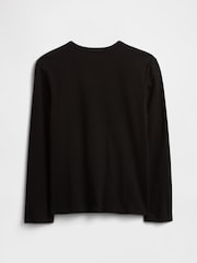 Gap Black Long Sleeve Graphic T-Shirt (4-13yrs) - Image 2 of 2