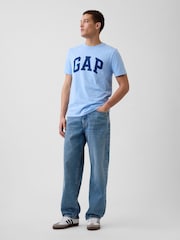 Gap Blue Everyday Soft Logo T-Shirt - Image 3 of 5