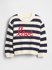 Gap Black Stripe Crew Neck Jumper (6mths-5yrs) - Image 1 of 2