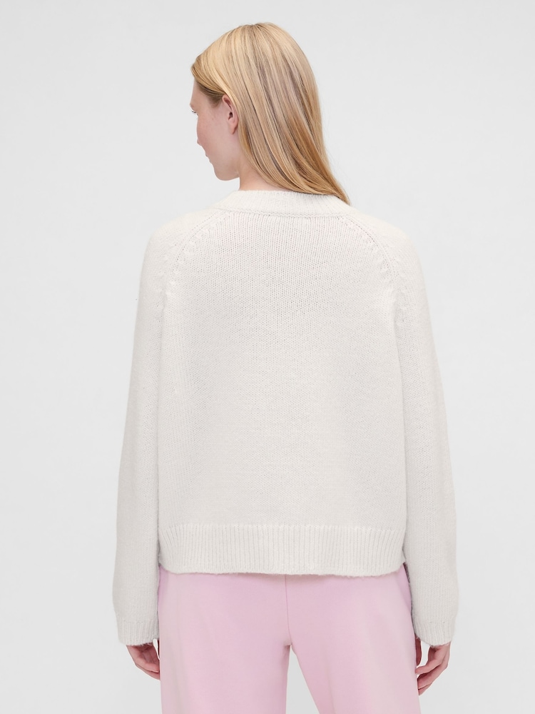 Gap X Summer Fridays White Oversized Logo Jumper - Image 2 of 6 Gap X Summer Fridays White Oversized Logo Jumper - Image 2 of 6