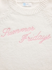 Gap X Summer Fridays White Oversized Logo Jumper - Image 5 of 6
