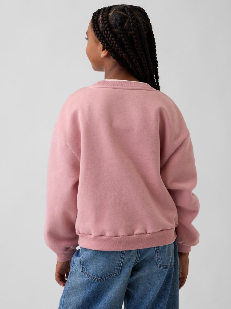 Gap Pink Vintage Soft Dolman Sweatshirt (4-13yrs) - Image 2 of 5