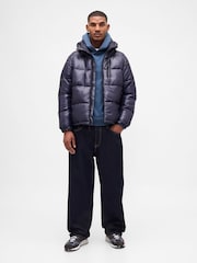 Azul - Gap Oversized Heavyweight Hoodie - Imagen 3 de 6