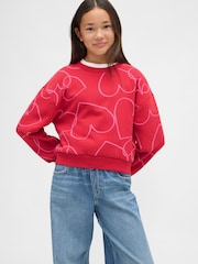 Gap Red VintageSoft Dolman Sweatshirt (4-13yrs) - Image 1 of 5
