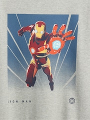 Grau - Gap Marvel Relaxed Graphic T-Shirt mit Grafik (4–13Jahre) - Bild 3 von 3