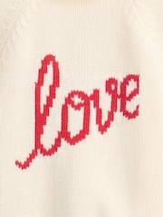 Gap Cream Heart Shawl Cardigan (0-24mths) - Image 3 of 3