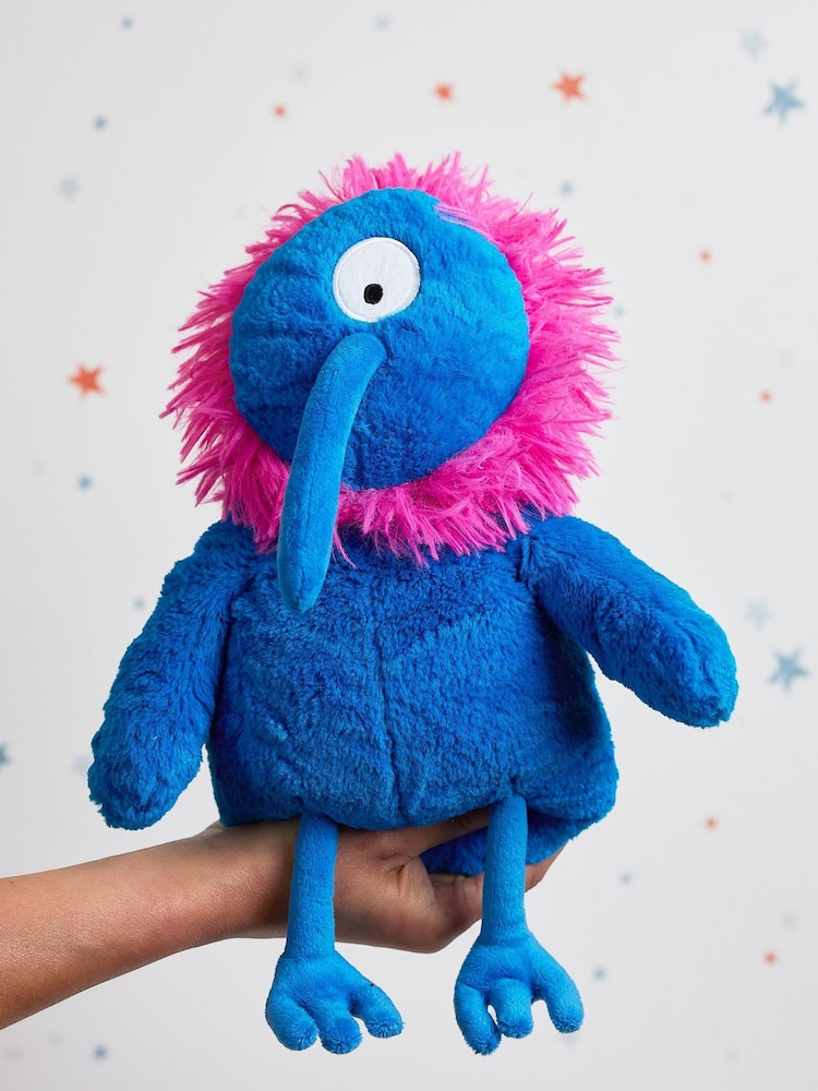 Warmies Blue Large   Bright Monster  Fully Heatable Plush Toy - Image 1 of 4 Warmies Blue Large   Bright Monster  Fully Heatable Plush Toy - Image 1 of 4