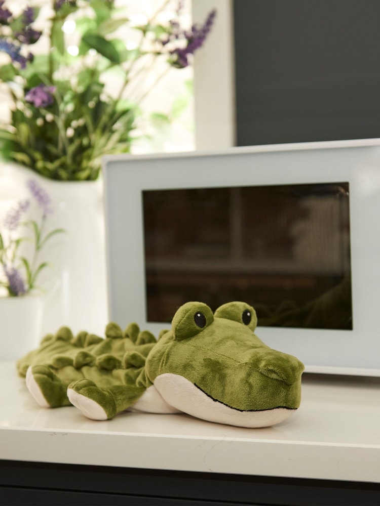 Warmies Green Large Alligator Fully Heatable Plush Toy - Image 2 of 6 Warmies Green Large Alligator Fully Heatable Plush Toy - Image 2 of 6