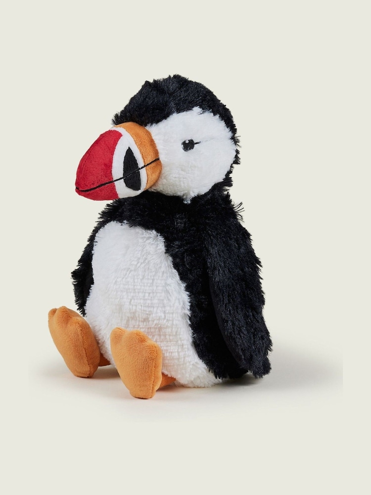 Warmies Black Large  Puffin Fully Heatable Plush Toy - Image 2 of 4 Warmies Black Large  Puffin Fully Heatable Plush Toy - Image 2 of 4