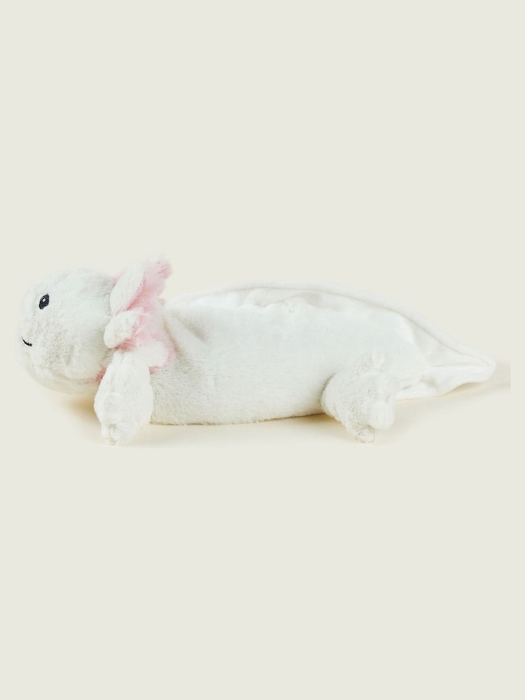 Warmies White Large Axolotl Fully Heatable Plush Toy - Image 4 of 4 Warmies White Large Axolotl Fully Heatable Plush Toy - Image 4 of 4