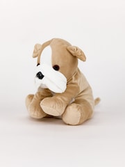 Warmies Beige and White Large Bulldog Fully Heatable Plush Toy - Image 1 of 4