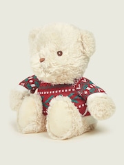 Warmies Red Large Christmas Jumper Bear Fully Heatable Toy - Image 3 of 4