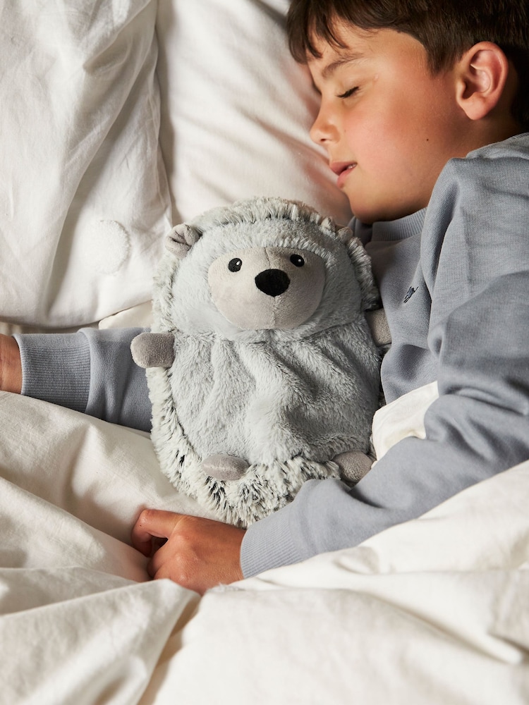 Warmies Grey Large Hedgehog Fully Heatable Plush Toy - Image 1 of 4 Warmies Grey Large Hedgehog Fully Heatable Plush Toy - Image 1 of 4