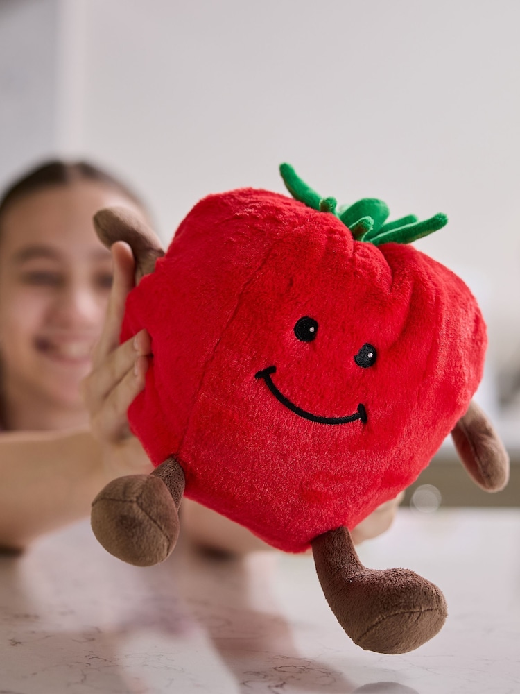 Warmies Red Large  Tomato Fully Heatable Plush Toy - Image 1 of 4 Warmies Red Large  Tomato Fully Heatable Plush Toy - Image 1 of 4
