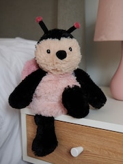 Warmies Black and Pink Large Butterfly Fully Heatable Plush Toy - Image 1 of 4