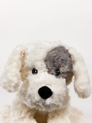 Warmies White Large Curly Patch Dog Fully Heatable Soft Toy - Image 3 of 4