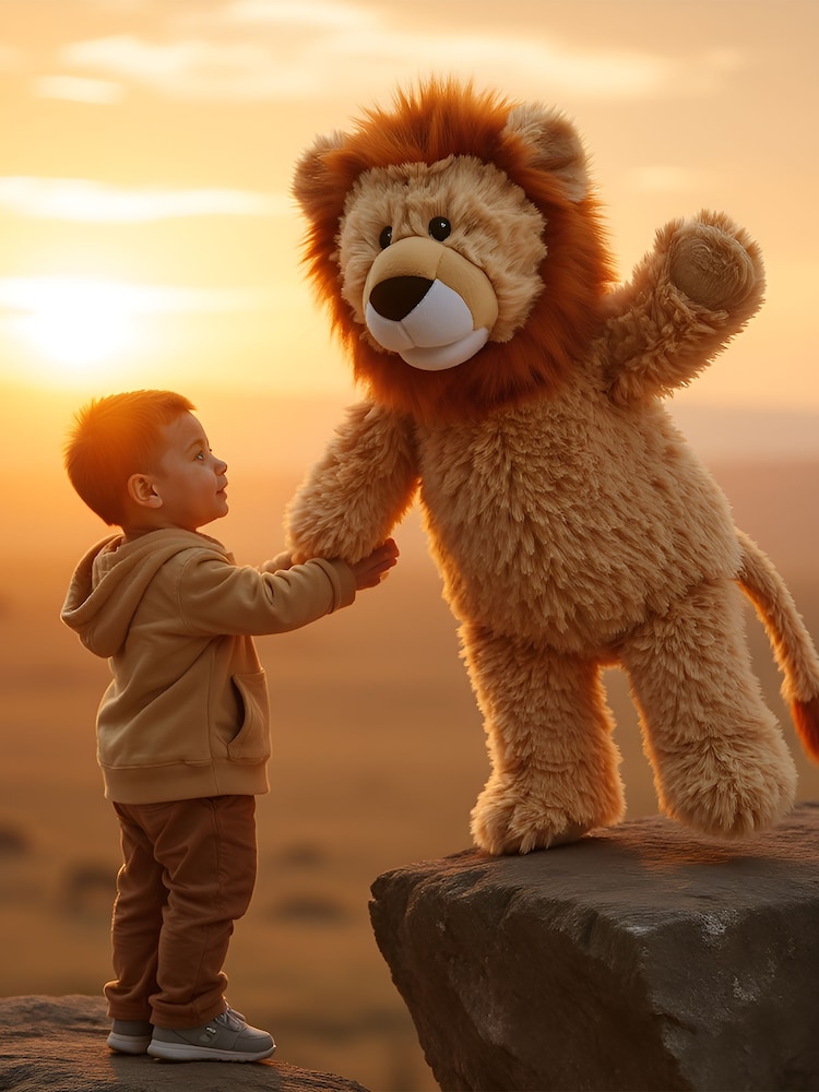 Warmies Orange Large Lion Fully Heatable Plush Toy - Image 1 of 5 Warmies Orange Large Lion Fully Heatable Plush Toy - Image 1 of 5