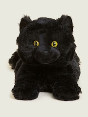 Warmies Black Large Cat Fully Heatable Plush Toy - Image 2 of 4