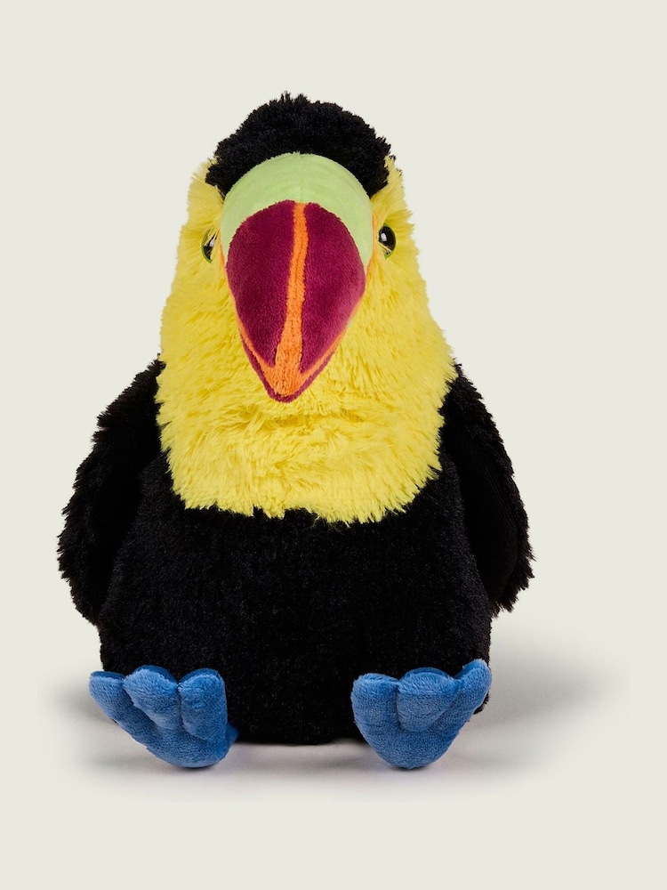 Warmies Black Large  Toucan Fully Heatable Plush Toy - Image 2 of 4 Warmies Black Large  Toucan Fully Heatable Plush Toy - Image 2 of 4