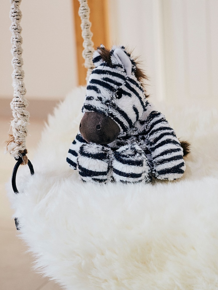 Warmies Black and White Large   Zebra  Fully Heatable Plush Toy - Image 1 of 4 Warmies Black and White Large   Zebra  Fully Heatable Plush Toy - Image 1 of 4