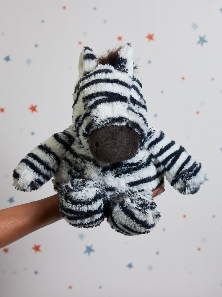 Warmies Black and White Large   Zebra  Fully Heatable Plush Toy - Image 2 of 4 Warmies Black and White Large   Zebra  Fully Heatable Plush Toy - Image 2 of 4