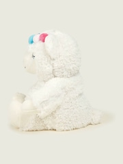 Warmies White Large Llama Fully Heatable Soft Toy - Image 4 of 4