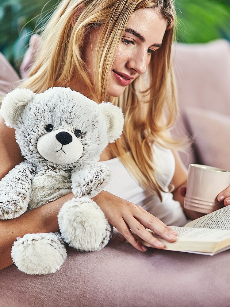 Warmies Beige Large Marshmallow Bear Fully Heatable Plush Toy - Image 1 of 4 Warmies Beige Large Marshmallow Bear Fully Heatable Plush Toy - Image 1 of 4