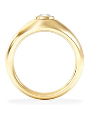 The Diamond Store White Men's 0.50ct Round Cut Lab Diamond Signet Ring in 9k Yellow Gold - Image 2 of 4